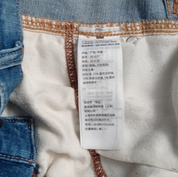 HOLLISTER MEN'S RIPPED LIGHT WASH BLUE  STRETCH SKINNY JEANS.SIZE W32 /L30 - Picture 5 of 15